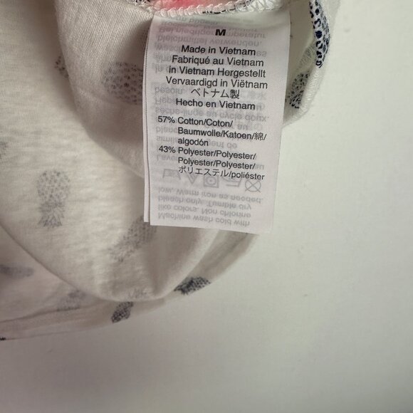 NWT J. Crew Factory Pineapple Tie Waist T-Shirt White Size Medium M NEW - Picture 7 of 11